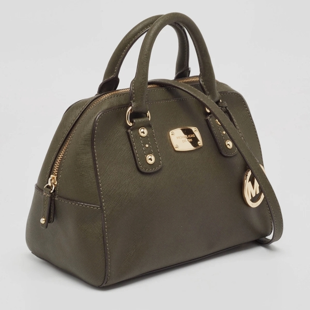 Michael Kors | Olive Green Satchel